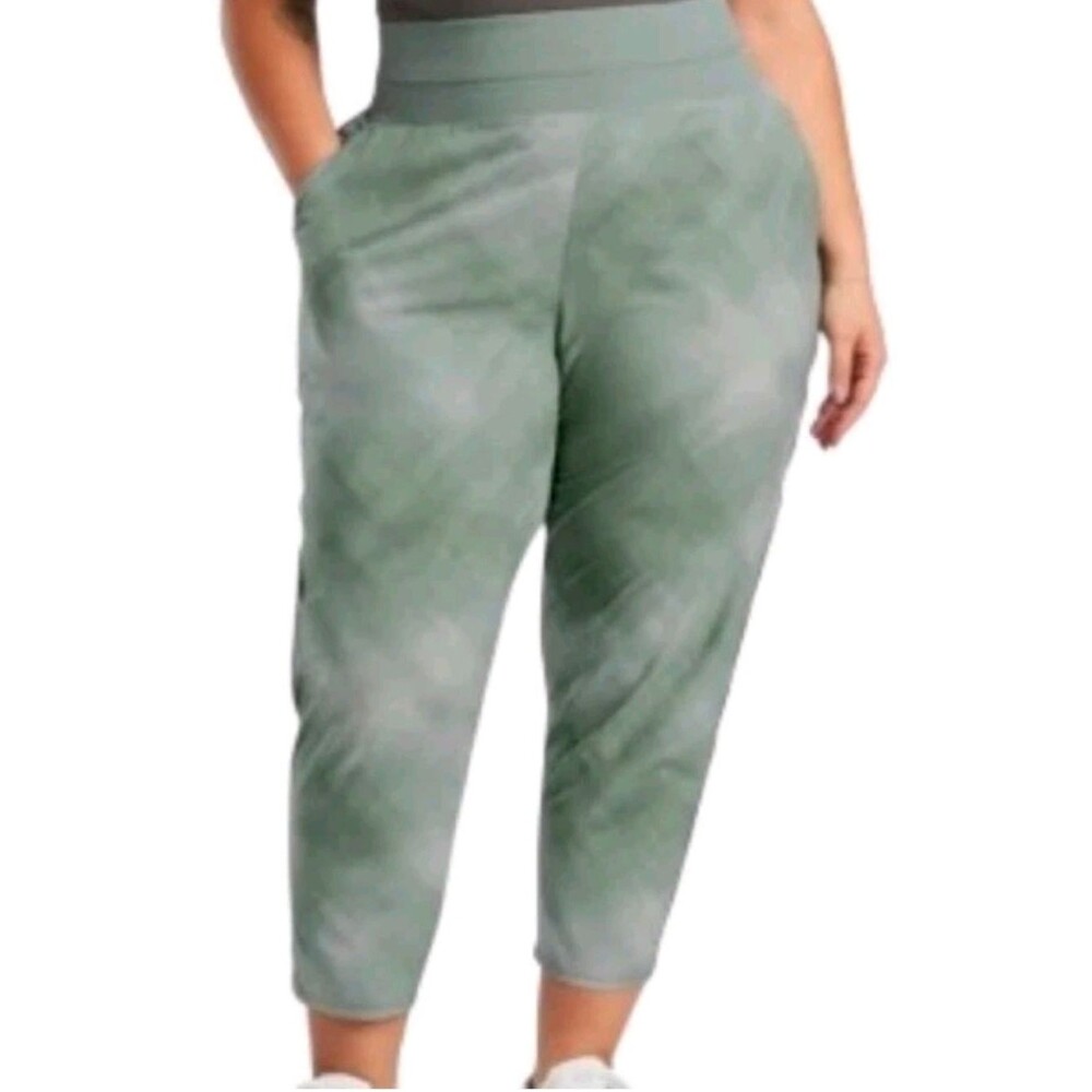 Athleta Nolita Slim Cropped Tech Fabric Joggers Plus Size 22